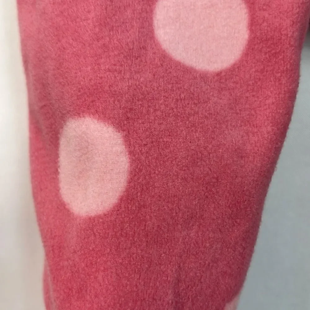 Carter’s Child of Mine Punk Polkadot Sheep Fleece Sleep and Play 3-6 months EUC